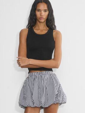 Sunday Best Bubbly Poplin Mini Skirt - Size S